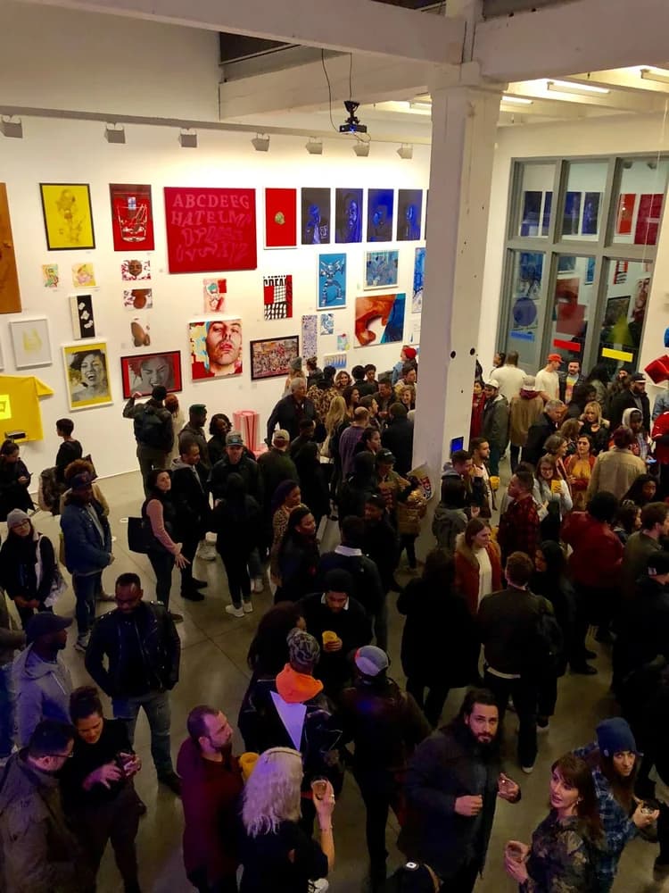 Primary exhibition opening night